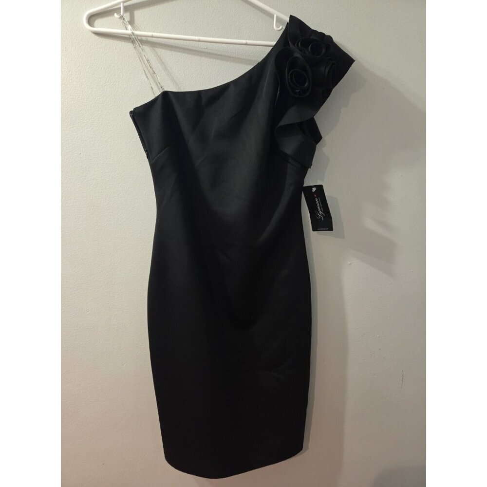 Lyman By Frank Lyman Women Black Dress Made in Canada Size 4 New With Tag